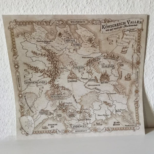 Königreich Vallen Fantasykarte